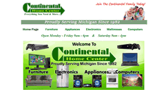 Desktop Screenshot of continentalhomecenter.com