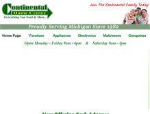 Tablet Screenshot of continentalhomecenter.com